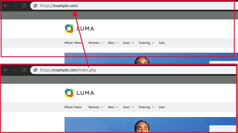 Magento 2 - Remove index.php From Address